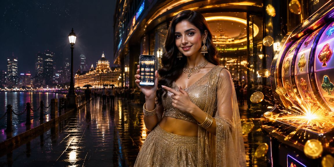 Players enjoying Teen Patti around table with Indian Bollywood style